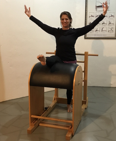 Lisa on the barrel